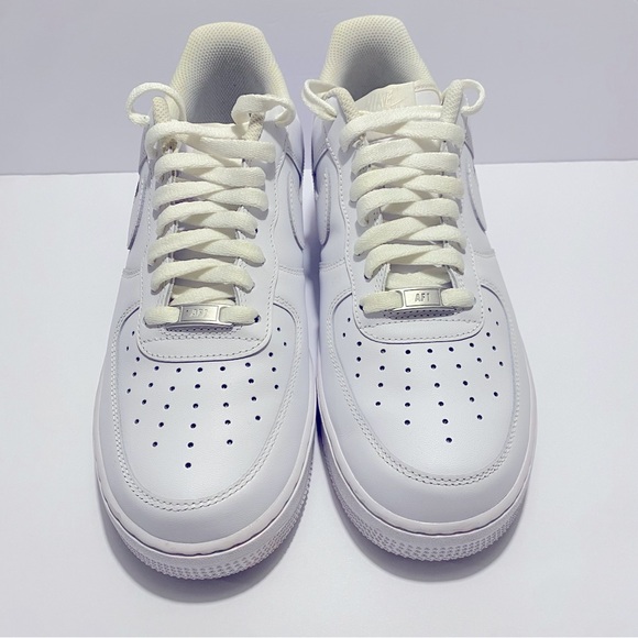 Nike Air Force 1 Men's White Sneakers - Picture 1 of 5
